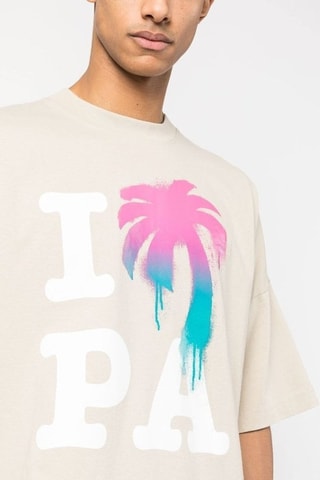 T-shirt loose - Beige