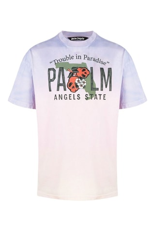 T-shirt tie and dye - Rose poudré et violet