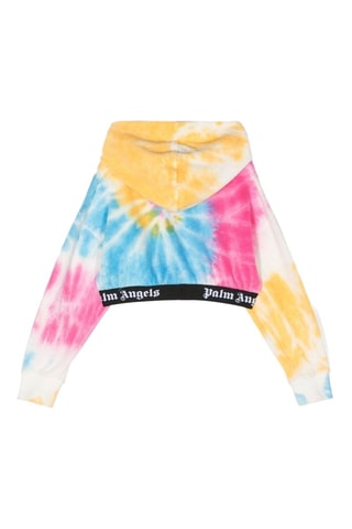 Sweat à capuche tie and dye - Jaune et blanc