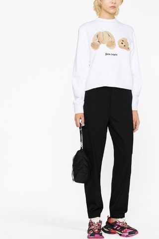 Sweat - Blanc et marron