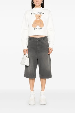 Sweat - Blanc et marron