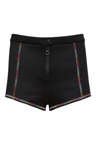 Short de surf taille haute - Noir et blanc