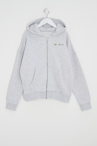 Sweat à capuche - Gris clair chiné