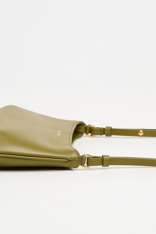 Sac porté épaule en cuir - Kaki