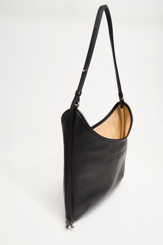 Sac porté épaule en cuir - Noir