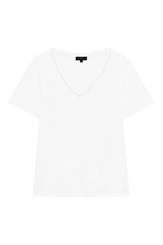 T-shirt straight in lino Pepe - Ecrù