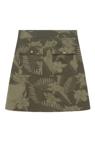 Gonna taglio dritto Jane - Kaki