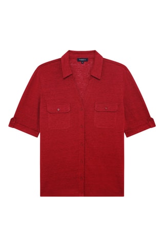 Camicia in lino Estela - Bordeaux