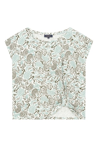 Top annodato lino Timi - Verde