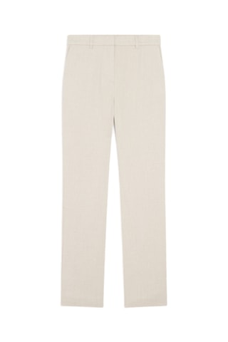 Pantaloni a vita alta in lino Pierrot - Beige