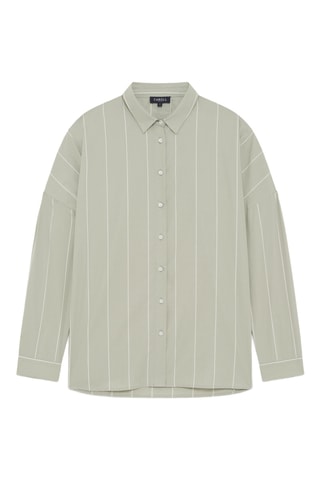 Camicia oversize Claudy - Verde chiaro ed ecrù