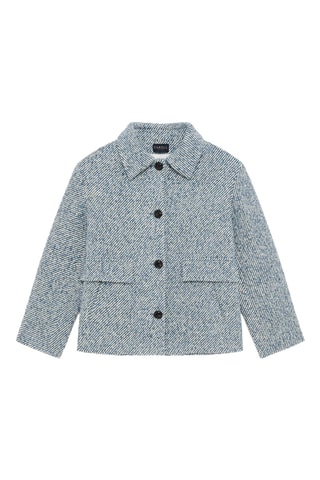 Cappotto in lana Galactica - Grigio melange