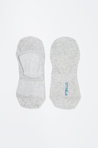 3 pares de calcetines cortos - Gris jaspeado