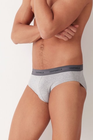 2 slips - Gris claro jaspeado