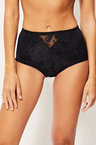 Braga moldeadora de talle alto - Negro