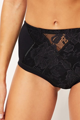 Braga moldeadora de talle alto - Negro