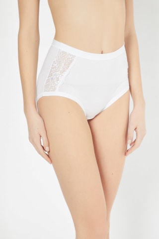2 bragas maxi de talle alto - Blanco