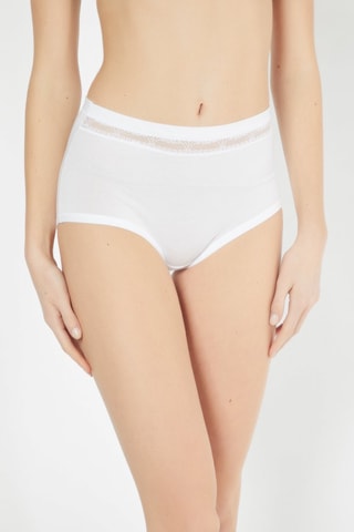 2 bragas maxi de talle alto - Blanco