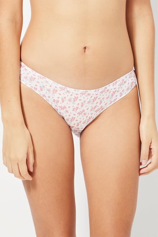 2 bragas mini - 
Blanco y rosa