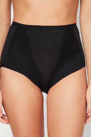 Braga de talle alto - Negro