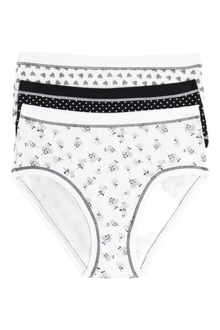 3 bragas - Blanco, negro y gris