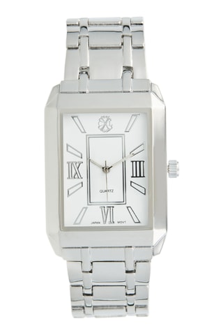 Reloj de cuarzo de metal aleado - Plateado