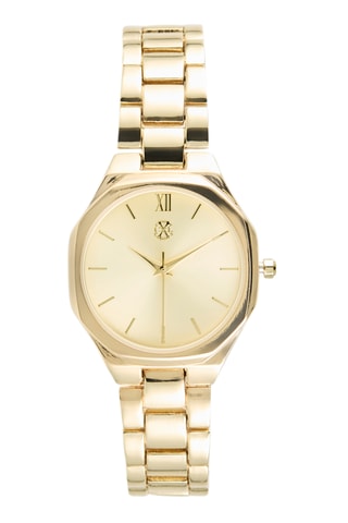 Reloj de cuarzo de metal aleado - Dorado