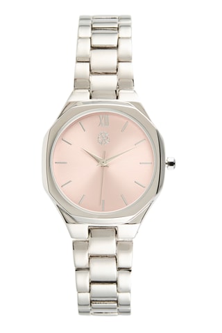 Reloj de cuarzo de metal aleado - Plateado