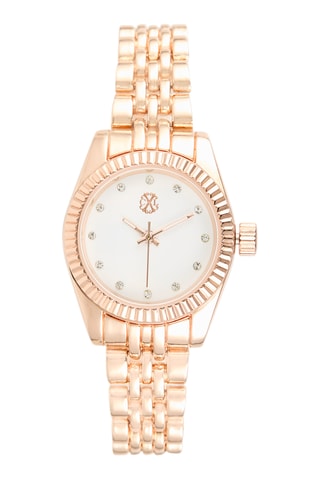 Reloj de cuarzo de metal aleado - Oro rosa