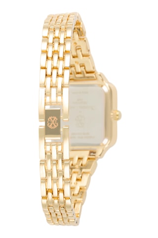 Reloj de cuarzo de metal aleado - Dorado y blanco