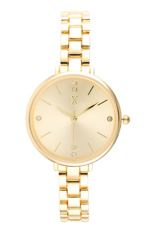 Reloj de cuarzo de metal aleado - Dorado