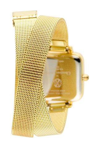 Reloj de cuarzo de metal aleado - Dorado