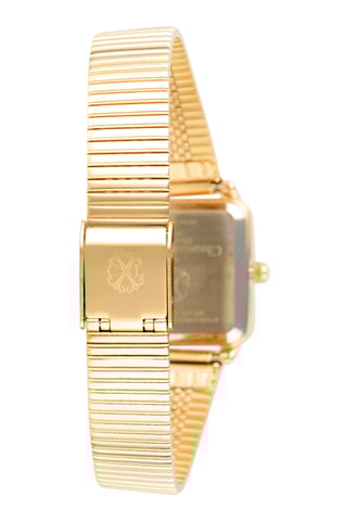 Reloj de cuarzo de metal aleado - Dorado y blanco