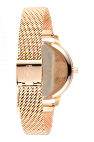 Reloj de cuarzo de metal aleado - Rosa dorado