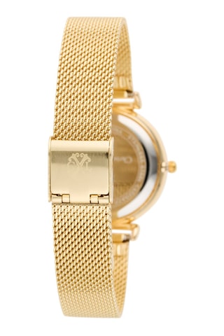 Reloj de cuarzo de metal aleado - Dorado y blanco