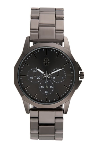 Reloj de cuarzo de metal aleado - Negro