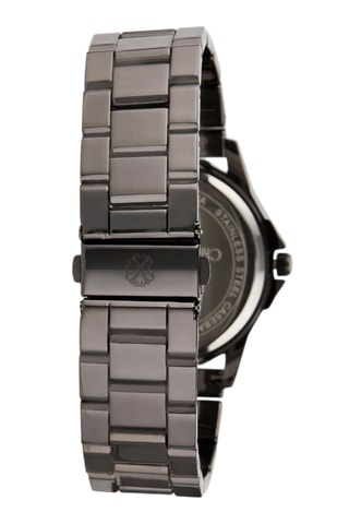 Reloj de cuarzo de metal aleado - Negro