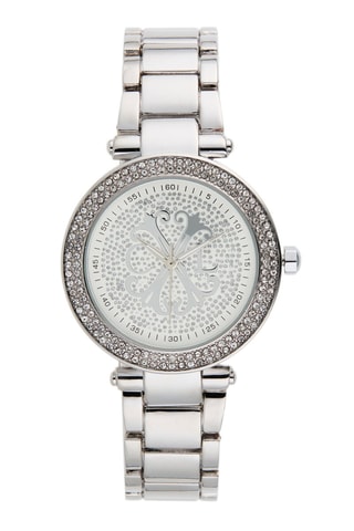 Reloj de cuarzo de metal aleado - Plateado