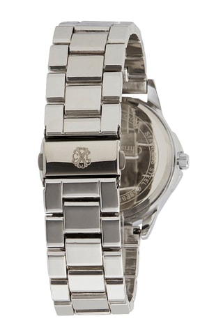 Reloj de cuarzo de acero - Plateado y negro