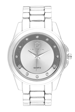 Reloj de cuarzo de acero - Plateado