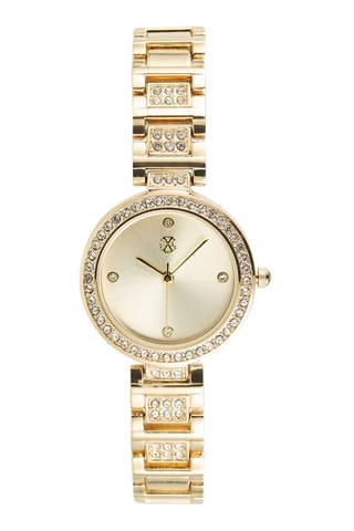 Reloj de cuarzo de metal aleado - Dorado