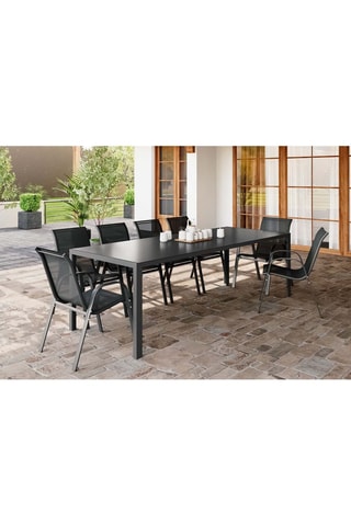 Table de jardin en verre  Formentera  - 240 x 73 x 90 cm