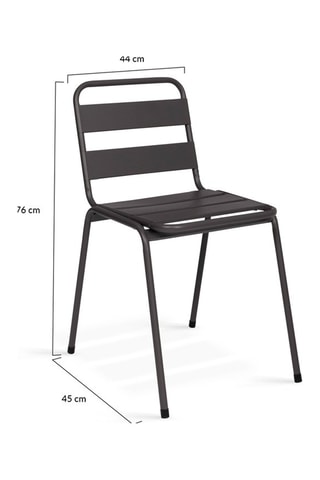 6 chaises de jardin empilables