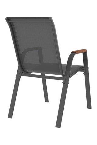 4 chaises de jardin en textilène et rotin Ozéa