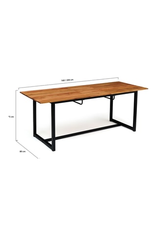 Table de jardin extensible Acacia - 160/200 cm