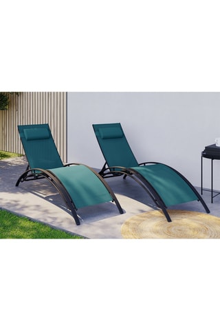 2 chaises longues Havana - 185 x 81,5 x 58 cm