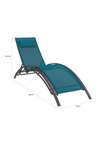 2 chaises longues Havana - 185 x 81,5 x 58 cm