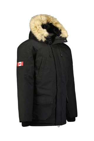 Parka con capucha Claudeak - Negro