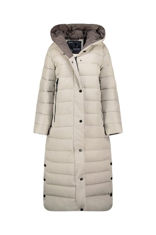Lange Gewatteerde Jas met Capuchon Constanceak  -  en 