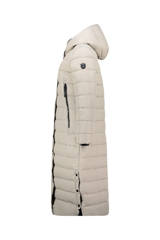 Lange Gewatteerde Jas met Capuchon Constanceak  -  en 
